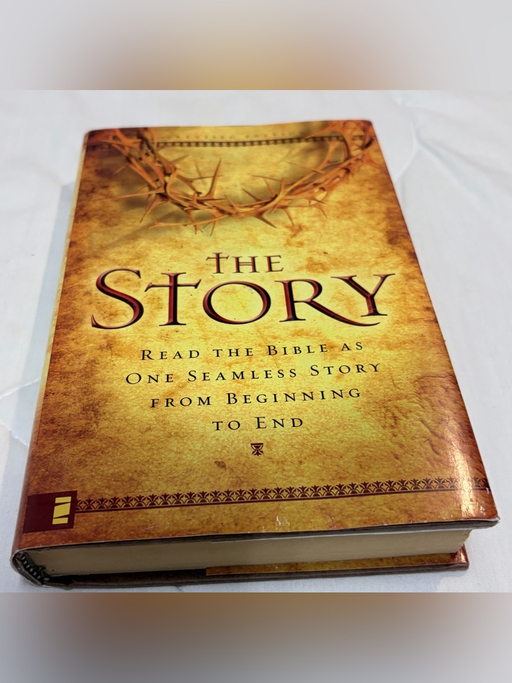 The Bible “The Story”  from Beginning to End published by Zondervan.